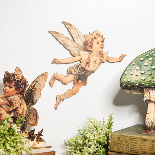 Wooden Flying Pixie Wall art