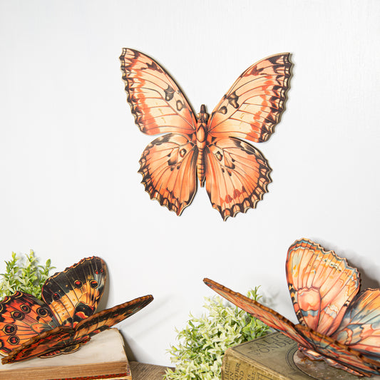 Pink Small Wooden Butterfly Wall art